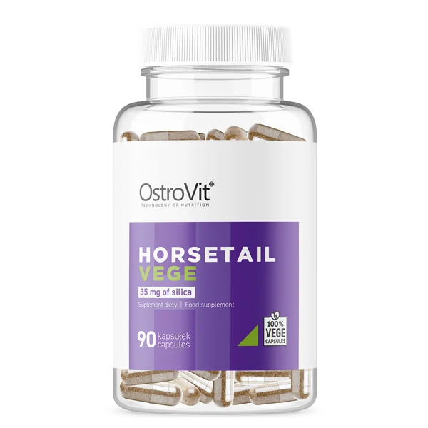 OstroVit HorseTail VEGE 90 capsules natural and beautiful appearance of our skin nails and hair calming and relaxing effect