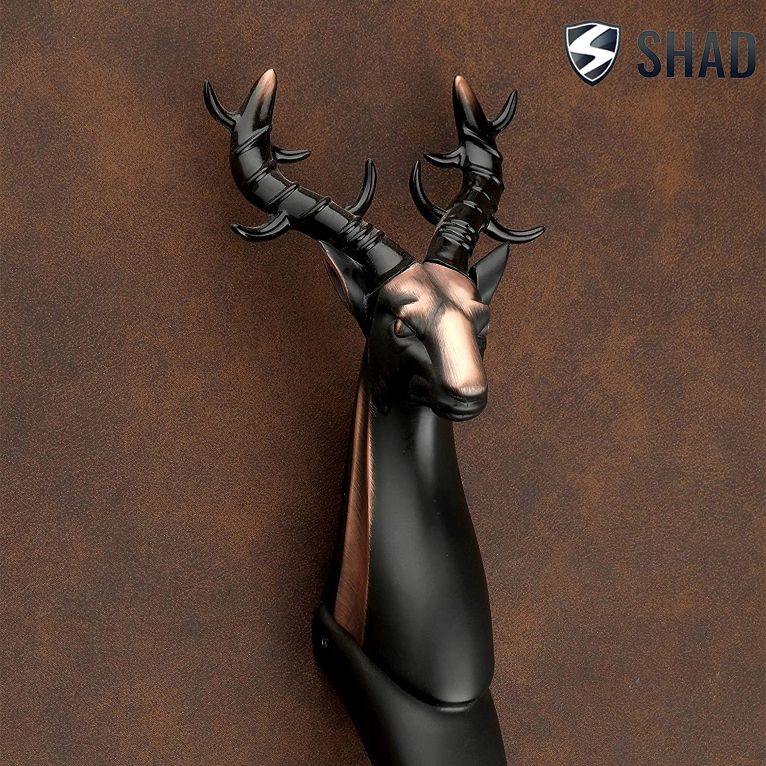 Современная резная латунная дверная ручка с оленем