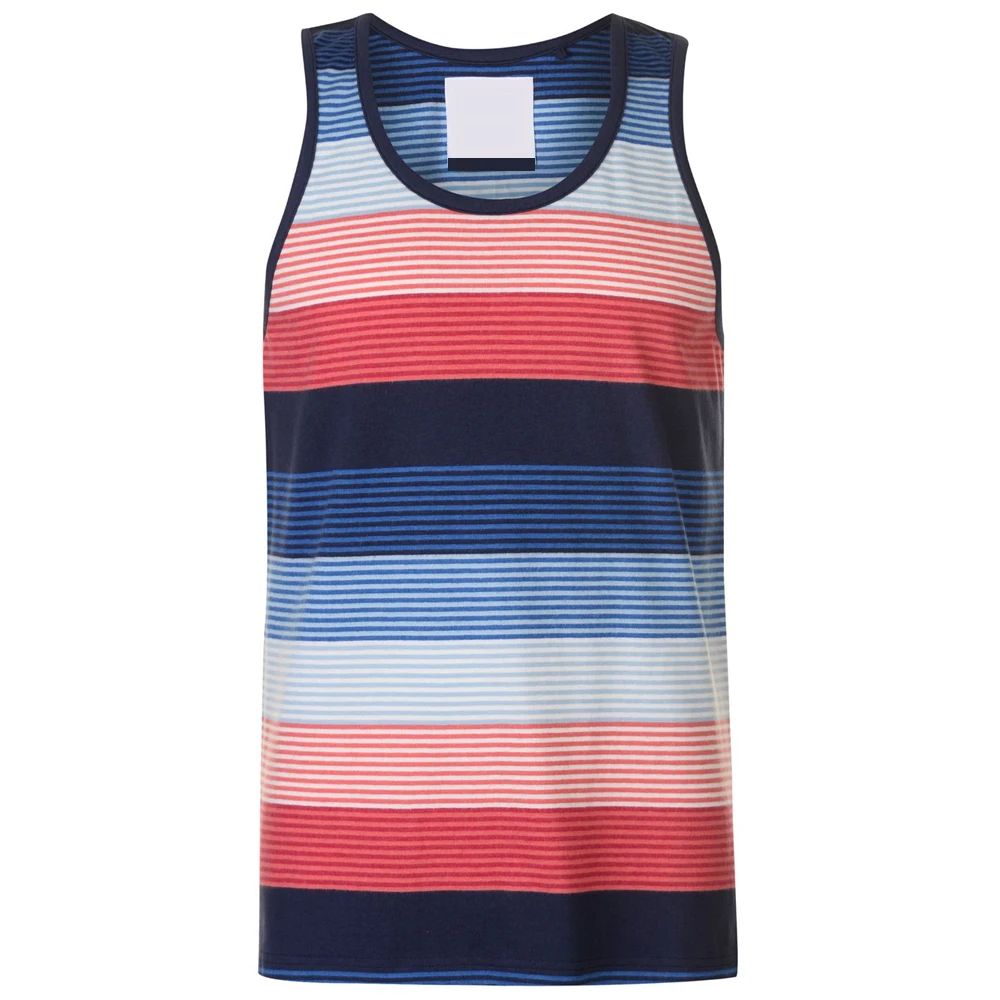 Wholesale Mens Sport Cotton Tank Top 100% Cotton White Mens Tank top Gym Vest For Man