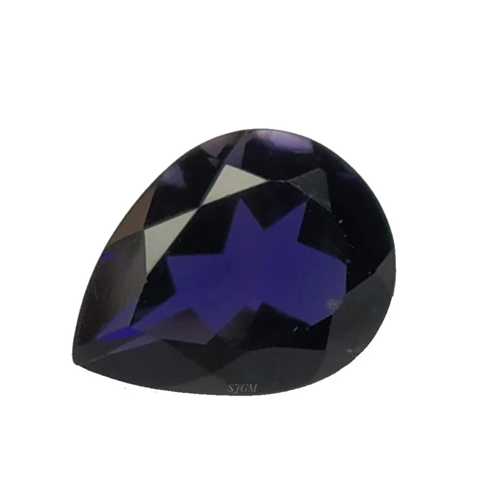 Wholesale Factory Price 6X9mm Pear Cut Natural IOLITE High Quality Faceted Loose Sapphire Silver Per Carat IGI Certified