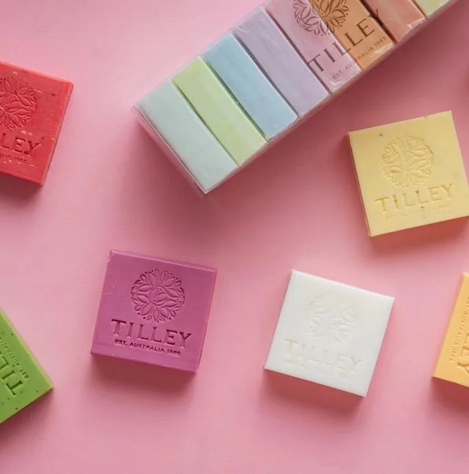 
TILLEY - Rainbow Soap Sets - Gift Soap -10 x 50g - Classic White 