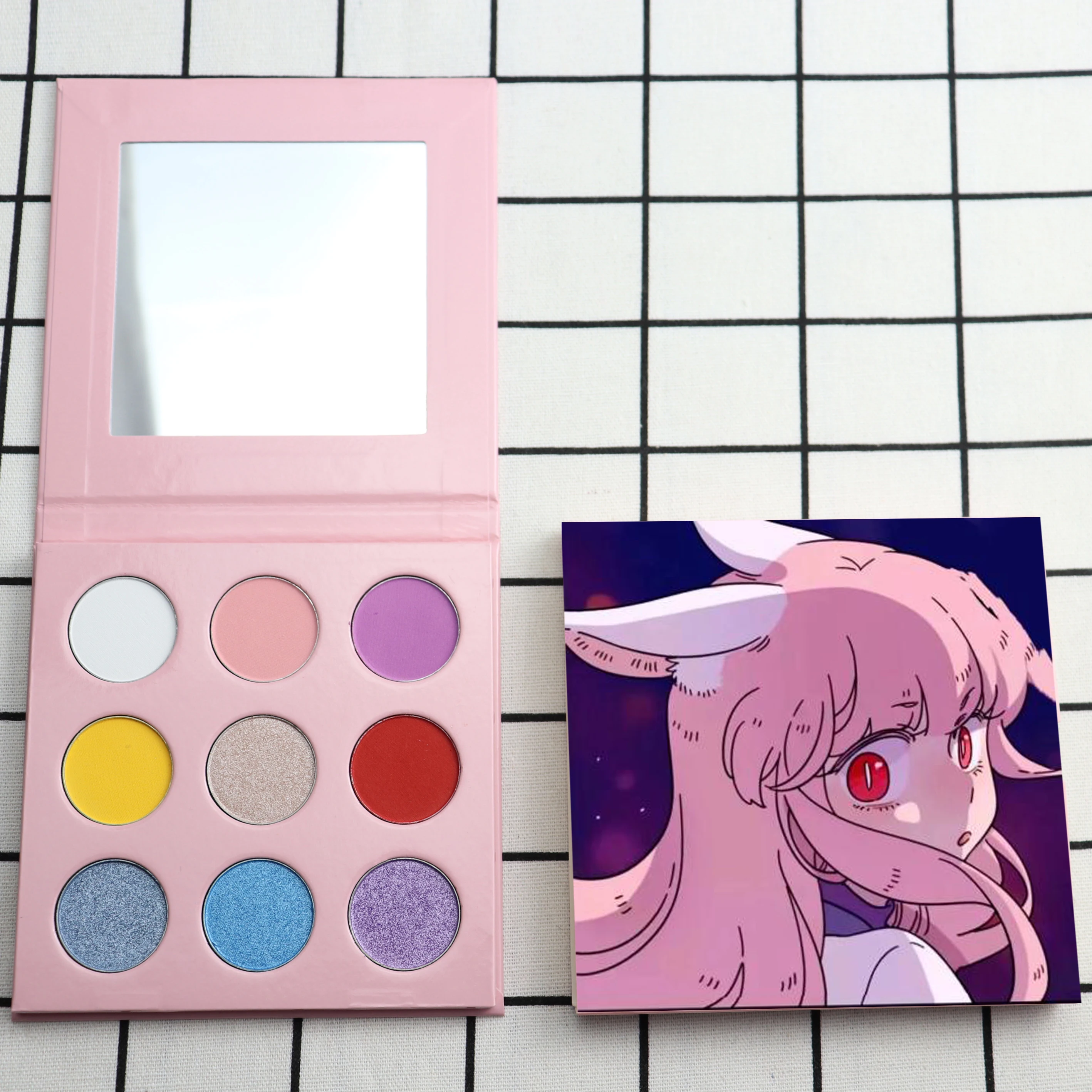 Создайте свой собственный фирменный логотип 9-цветная палитра теней для век с матовым и мерцаемым глазом использования глаз опция частной торговой марки