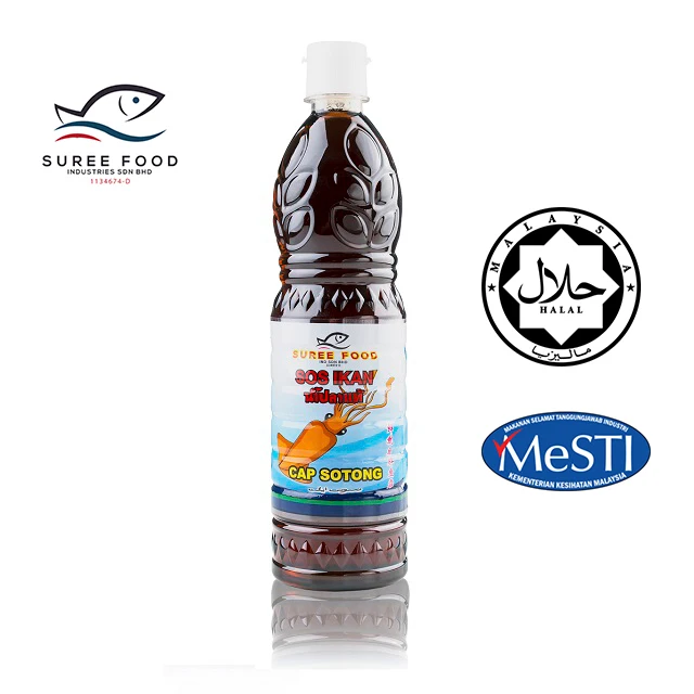 
Best Selling 880ml Fish Sauce for Cooking (Squid) Malaysia fish sauce manufacturer for all dish 
