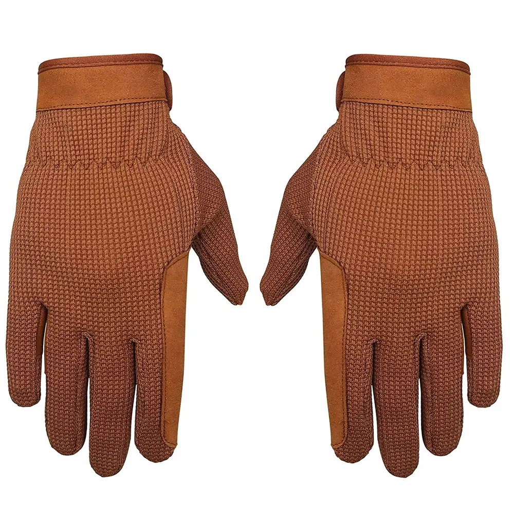 Quality Horse Riding Gloves Stretchable Equestrian Riding Gloves Genuine Leather for Outdoor Activities Men & Women
