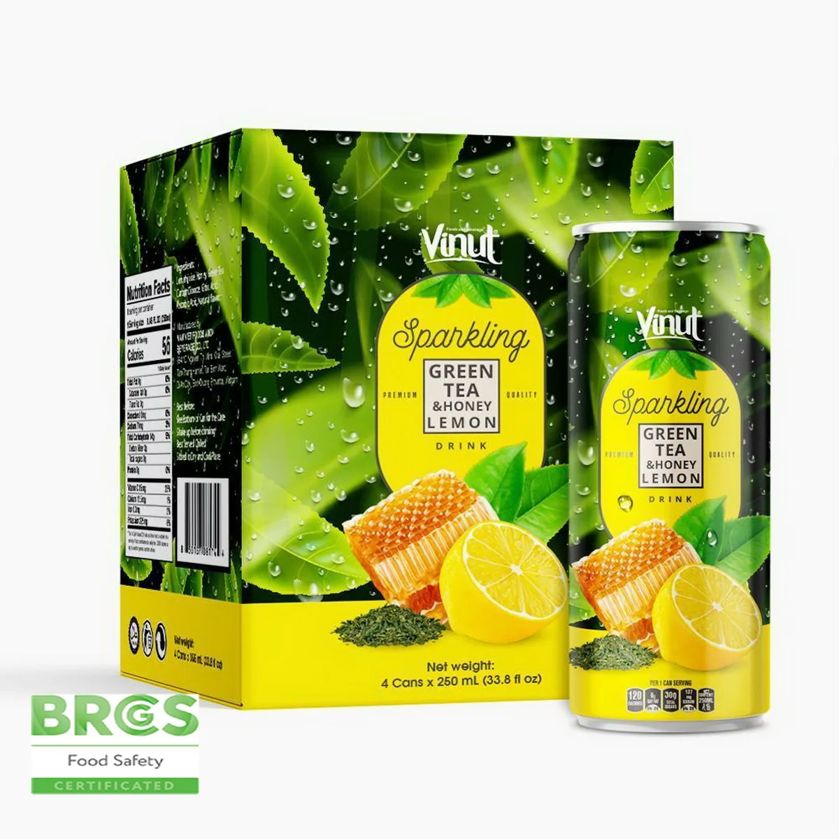 Коробка 4 банки винут Грейпфрутовый сок сверкающая вода сверкающие бутылки от производителя