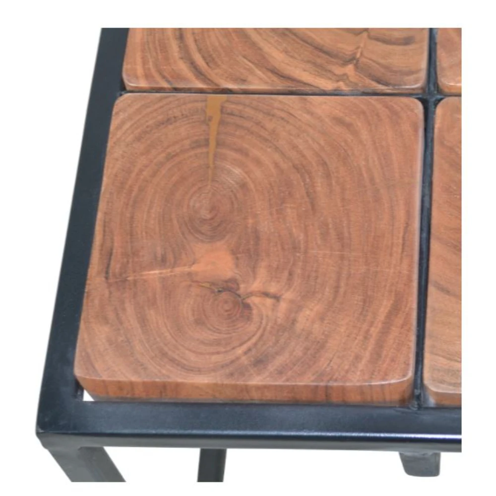 Уникальные стильные кровати боковой столик с твердой древесиной и металлическими поделками обеденные столы мебель для гостиной