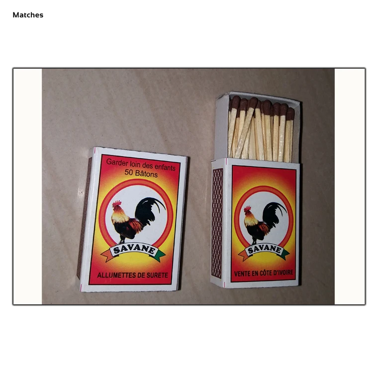 Professional Supplier Selling Perfect Quality Imported Poplar Wood Material Safety Matches