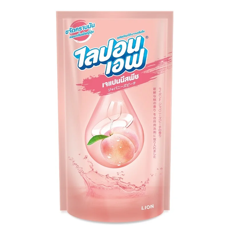 500ml in Bag Packaging Japanese Peach Formula Lipon F Concentrated Dishwashing Liquid