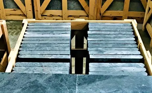 Blue Stone Best Selling Polished Marble Stone Big Size 12'X24' Polished Pool Cooping Cheap Factory Hot Sale From Turkey
