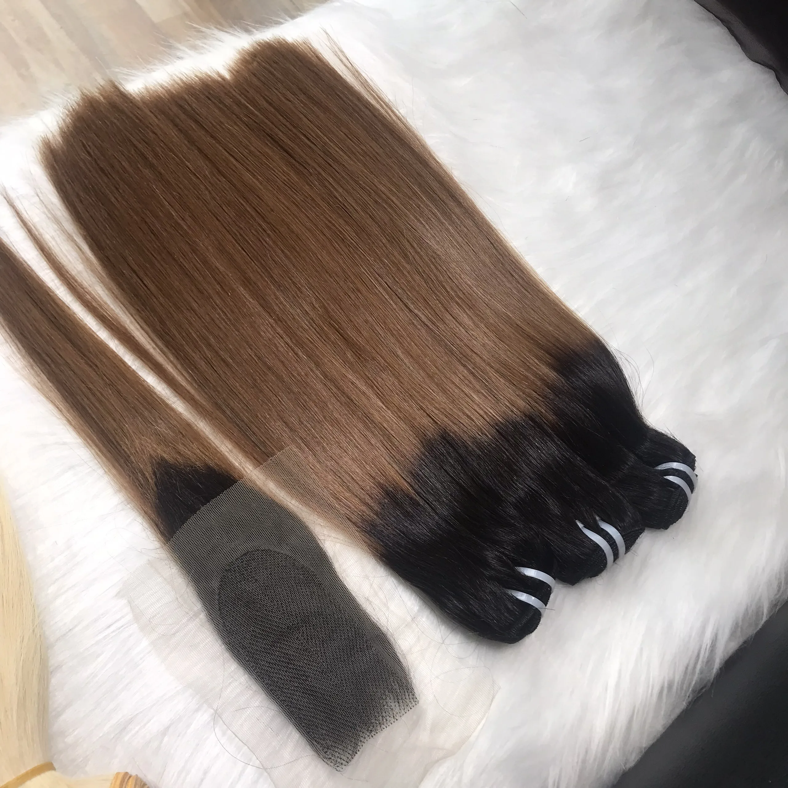 Лучшее качество прямые волосы с эффектом омбре оптовая цена от KChair Vietnam