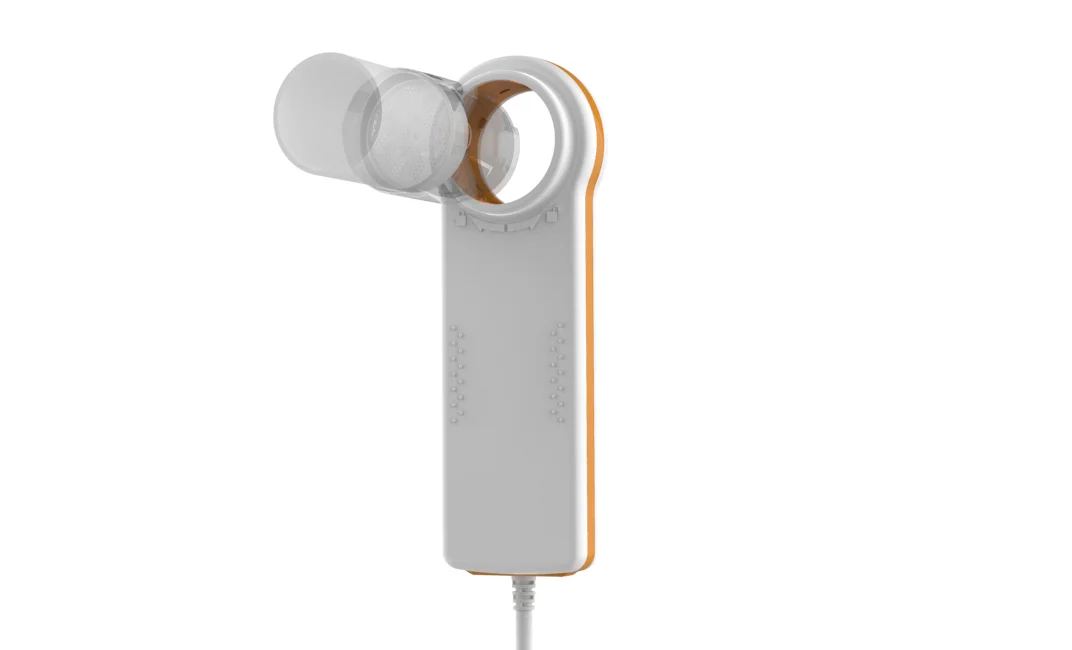 
Minispir - EHR connectivity Spirometer With Reusable Turbine Flow-Meter Real-Time Flow/Volume and Volume/Time curves on Pc 