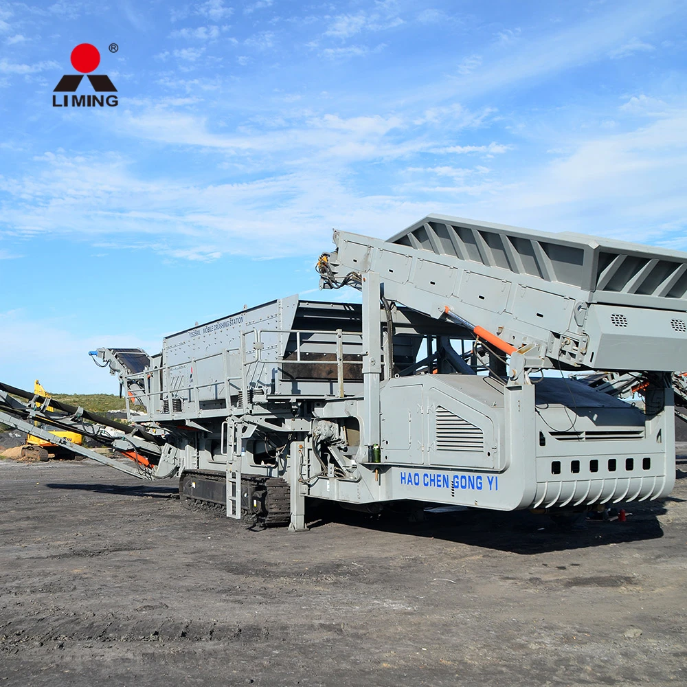track stone jaw crusher iron ore limestone mobile crushers machine and screening plant 250 tph new with good price