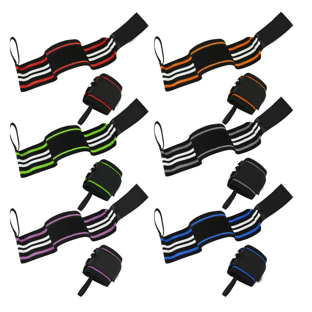 Weight Lifting Wrist Support Bandage Elasticated Cotton Gym Wraps Workout - 2X