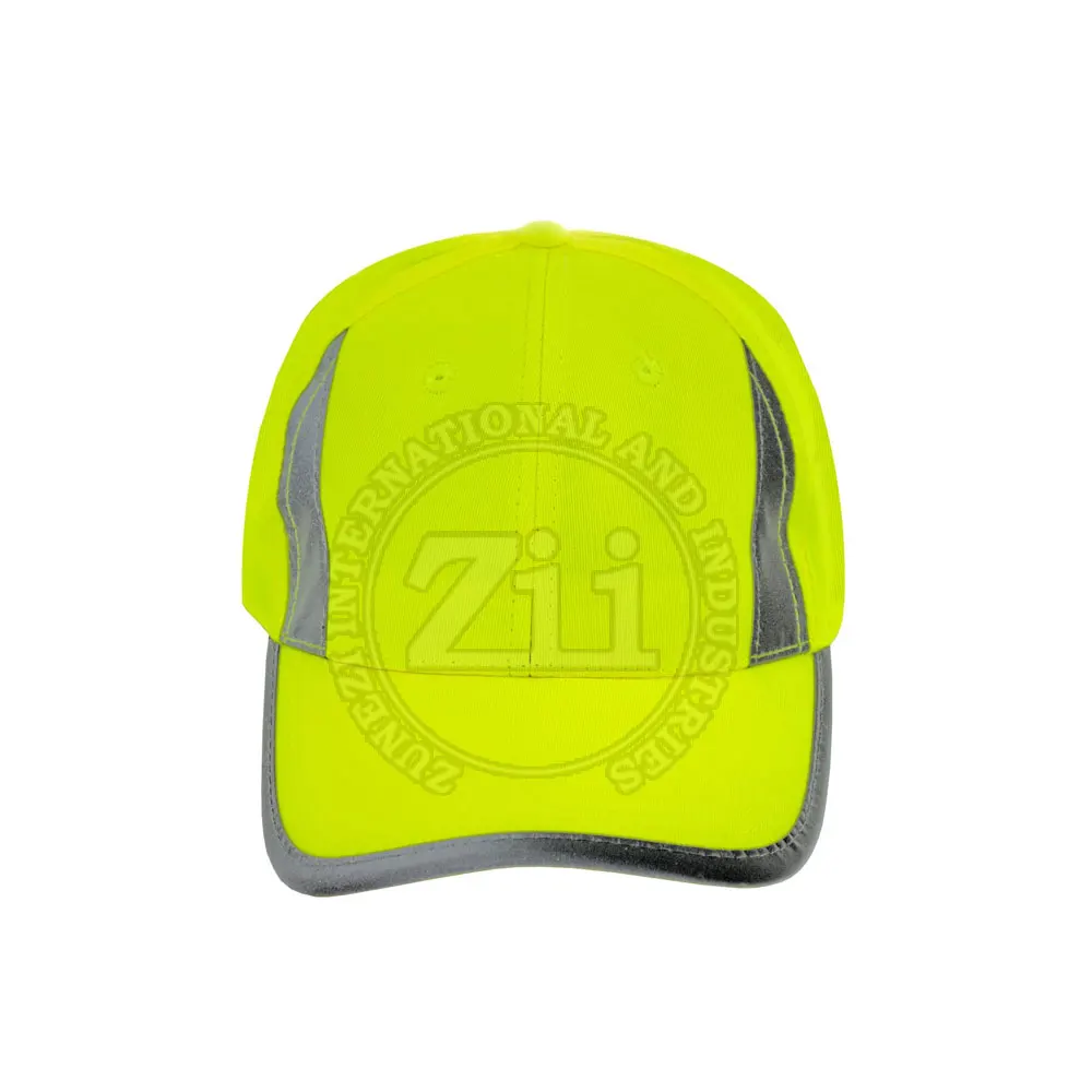 Workwear head protection fluorescent green orange safety helmet reflective hi vis bump hat ODM Reflective Fabric Running Hats