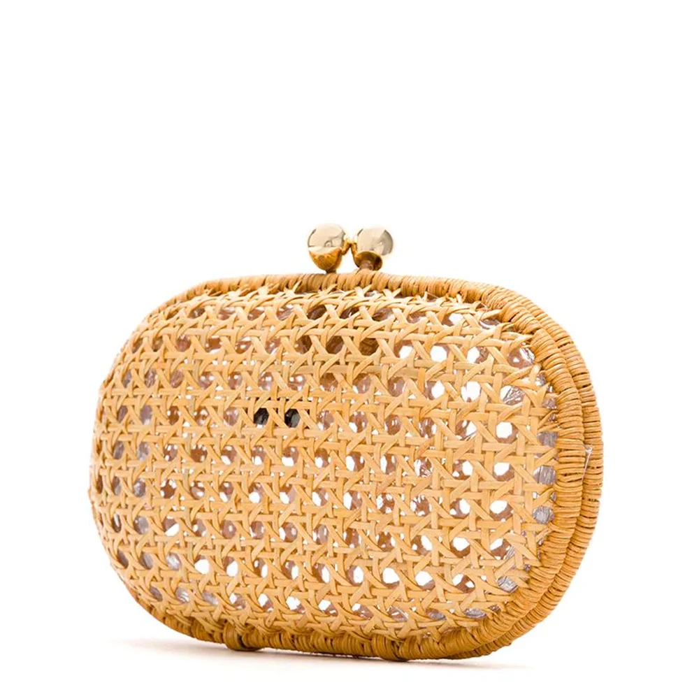New Design Rattan Clutch Bag Handwoven, Handmade Wicker Handbag For Ladies In Vietnam