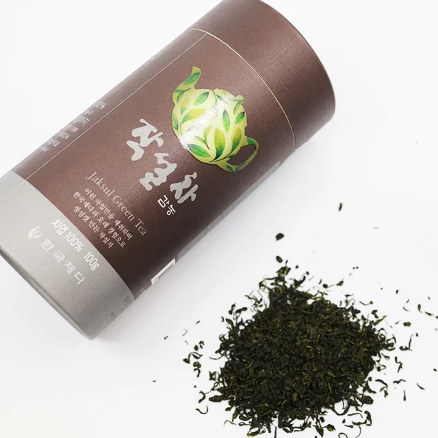 Корейский отечественный корейский Gamnong здоровый гладкий зеленый чай лист