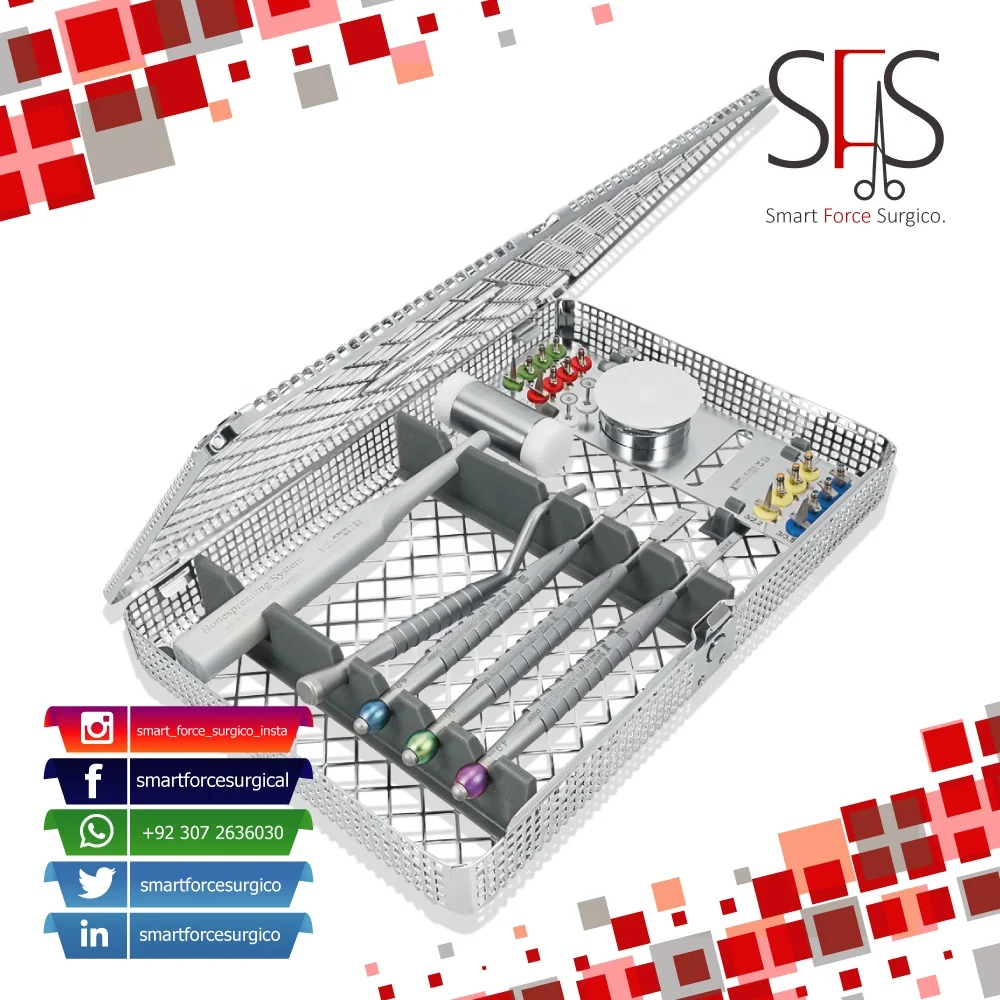 Wedge Ridge Splitting Set | Dental Implants | CHISELS, OSTEOTOME Set Bone Splitting System | German 304 Grade Stainless Steel