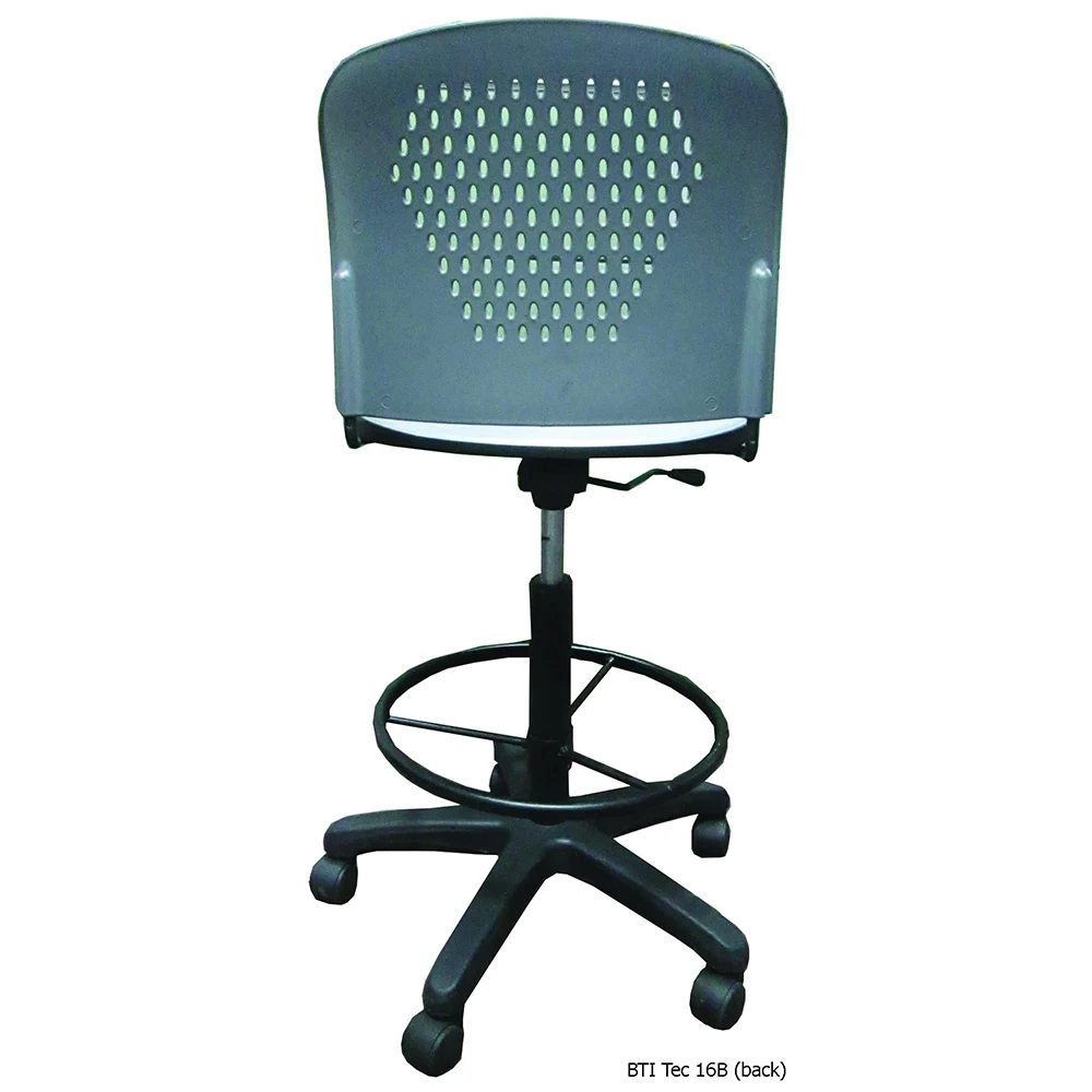 Офисный стул для аудитории для читального стадиона с регулировкой по высоте, TEC 16 B, долговечная прочная полипропиленовая подставка из литого металла