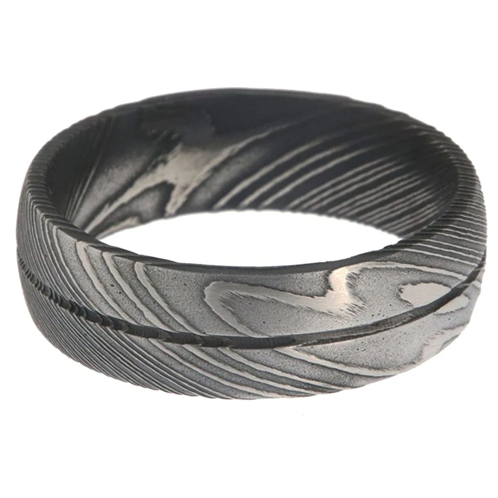 Wholesale Cheap Price Damascus Steel Rings For Men | New Design Comfortable Damascus Steel Rings