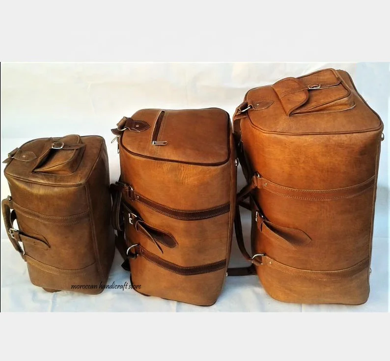 Большая мужская кожаная спортивная сумка для путешествий Holdall чемодан все переноски кожаный багаж ручной клади растительного дубления