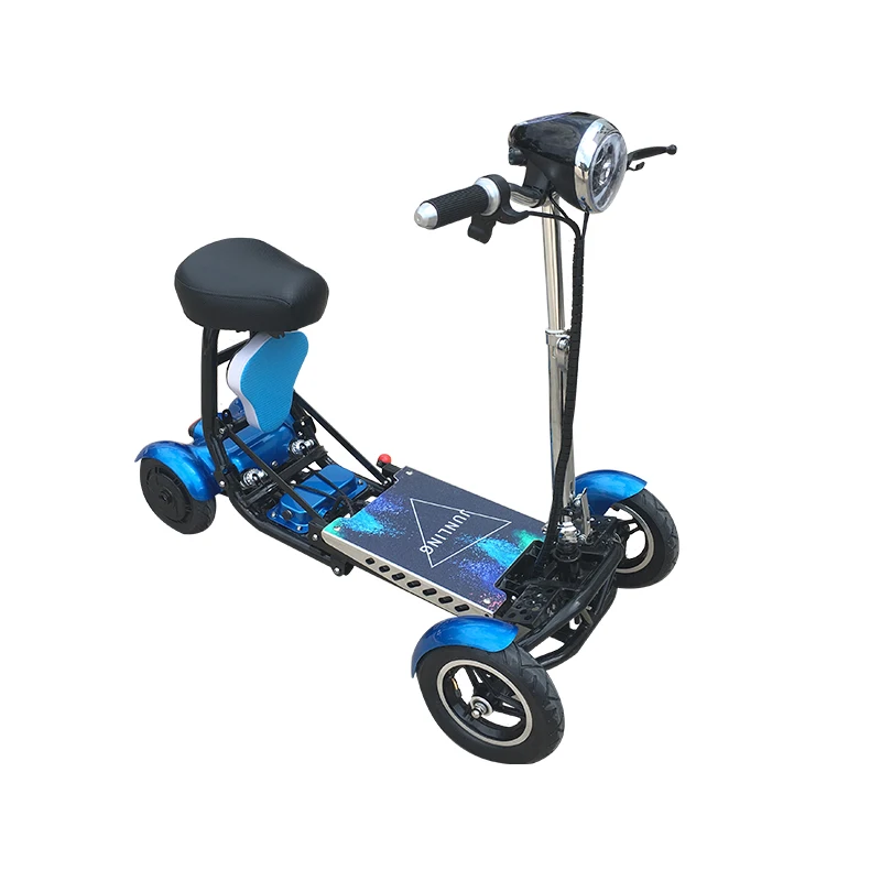Foldable dual motor mobility electric scooter with seat for kids old people