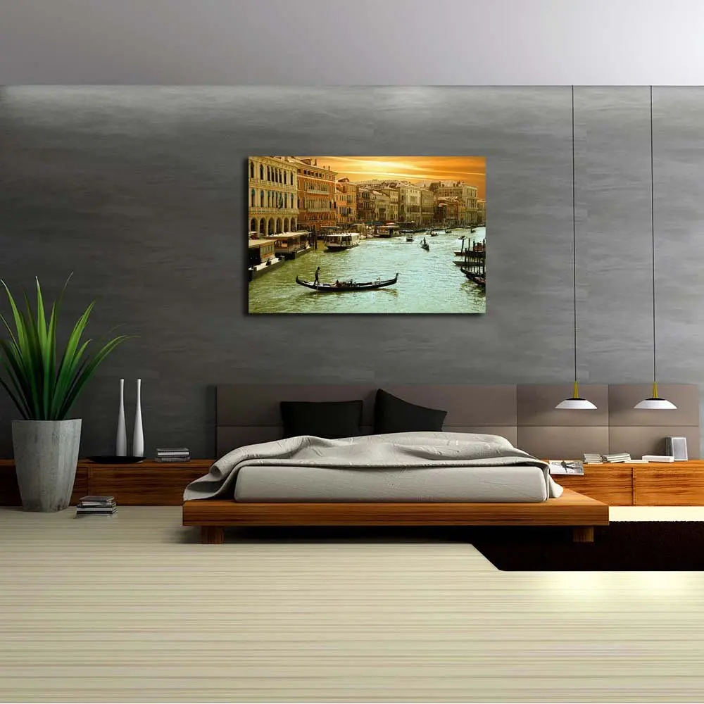 
Expressive Timeless Pitaara Box Venice Grand Cana Canvas Painting Mdf Frame 