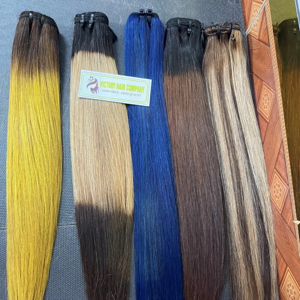 Best selling special yellow color Human hair at wholesale price Vietnam Hair