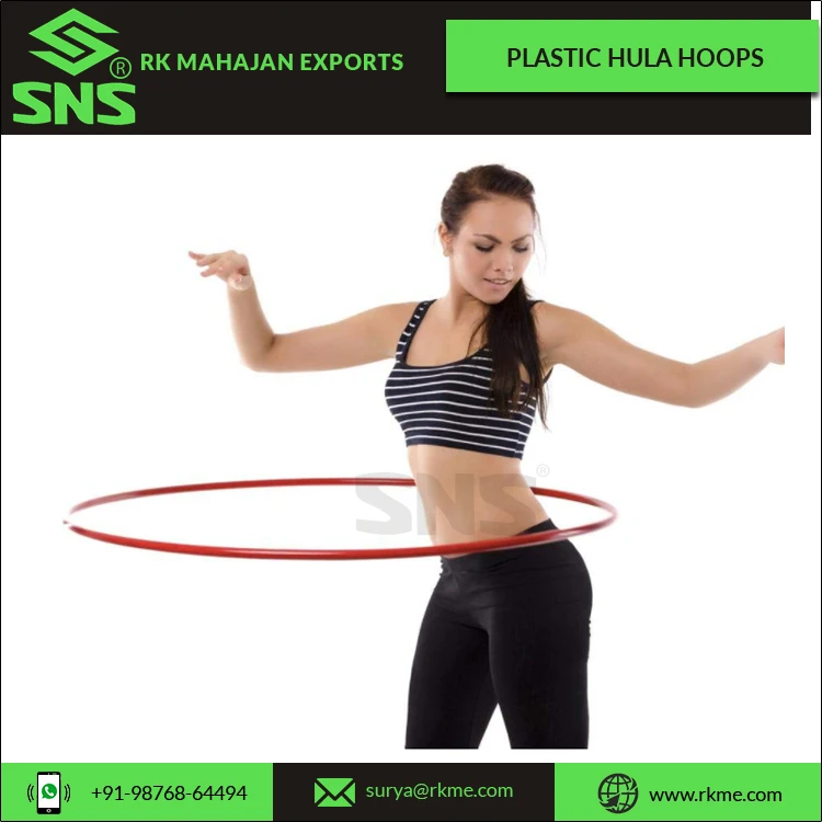 High Quality Neat & Strong Joints Plastic Hula Hoops for Recreation and Fitness Training