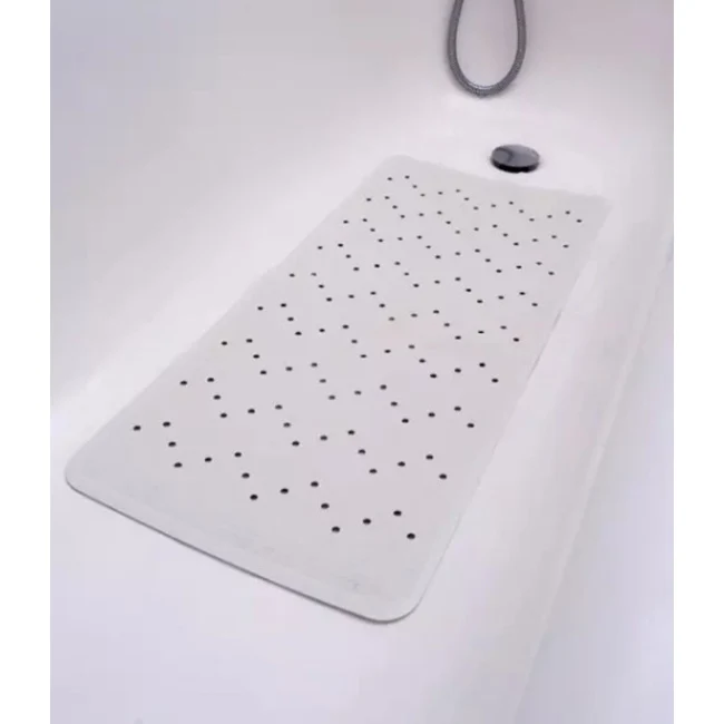 Good Quality Sustainable Natural Rubber Bath Mat In Cream White Color Non Slip Bath Mat For Hotel Home Bulk Buy