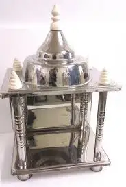 Mandir Best Design Stainless Steel Mandir for home decoration with Custom