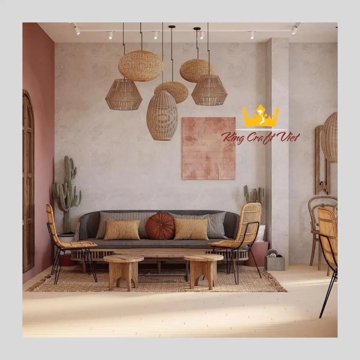 
Natural Bamboo Weaver Pendant Lamp Light For Home Decoration Vietnam Supplier Wholesale 