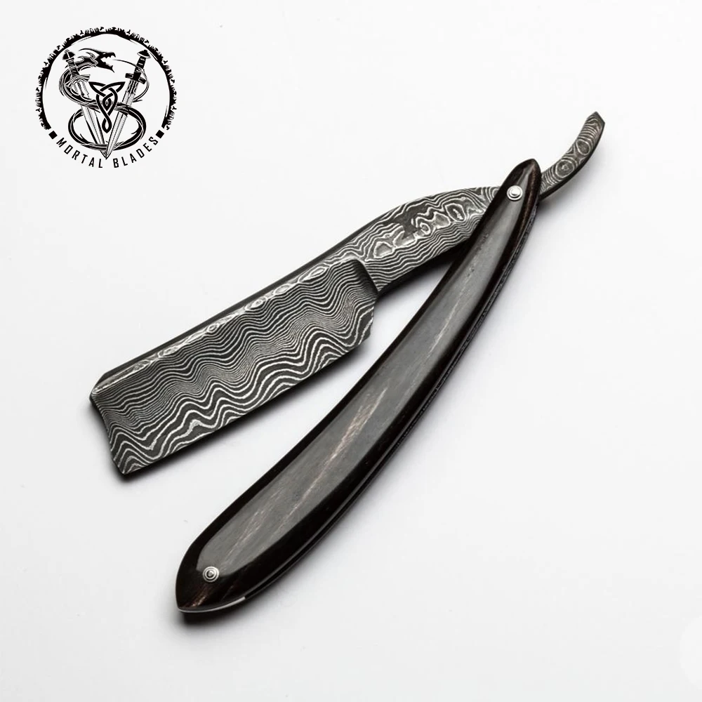 Professional Barber Razors Olive Wood Handle Straight Razors