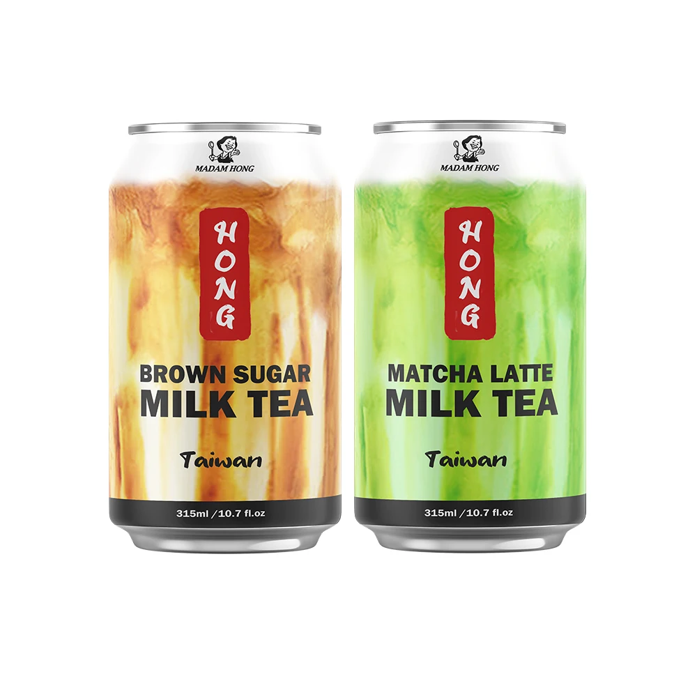 Taiwan 315ml tapioca pearls brown sugar milk tea drink