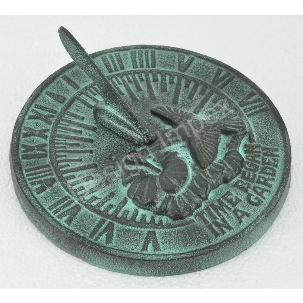Vintage Style Decorative Cast Iron Sundial Garden Romanic Clock Most Trending Metal Sundial Round Shape At Competitive Prices
