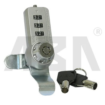 Keyless 3-Digit Combination Locker Lock for All Types Zinc Alloy Cylinder for Outdoor Cabinets and Gym Furniture Use