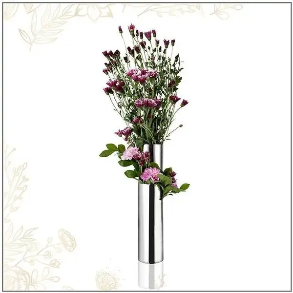 High Quality Stainless Steel Flower Vase for Wedding Home Hotel Restaurant Plant Vase Decorative Modern Design Metal Flower Vase