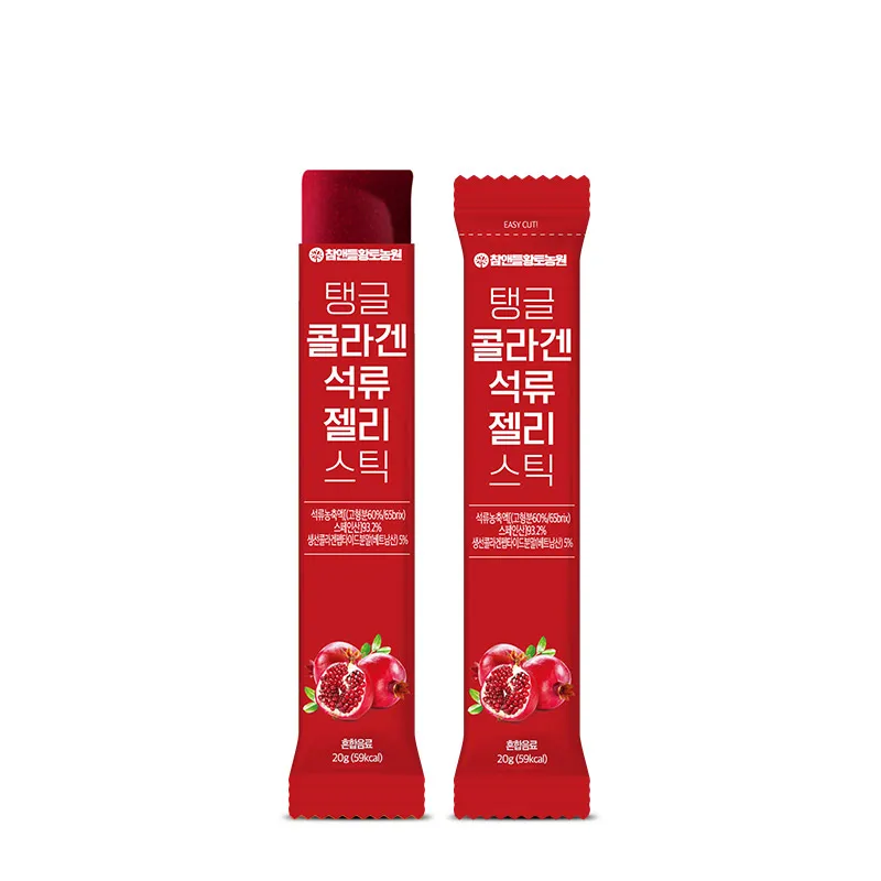 Коллагеновое желе с гранатом в виде палочки изготовленное из граната отлично подходит для красоты кожи и женского здоровья