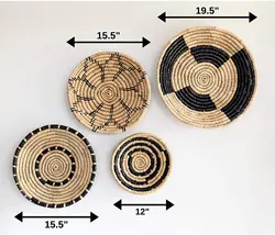 VietNam Hot Sale Handwoven Natural Seagrass Basket Wall Decor Wholesale from King Craft Viet Supplier