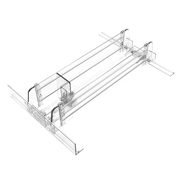 Manufacturing Plastic Shelf Pusher With 70mm Height Divider