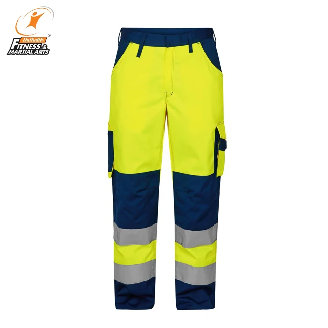 hi viz multi pockets work wear safety pants