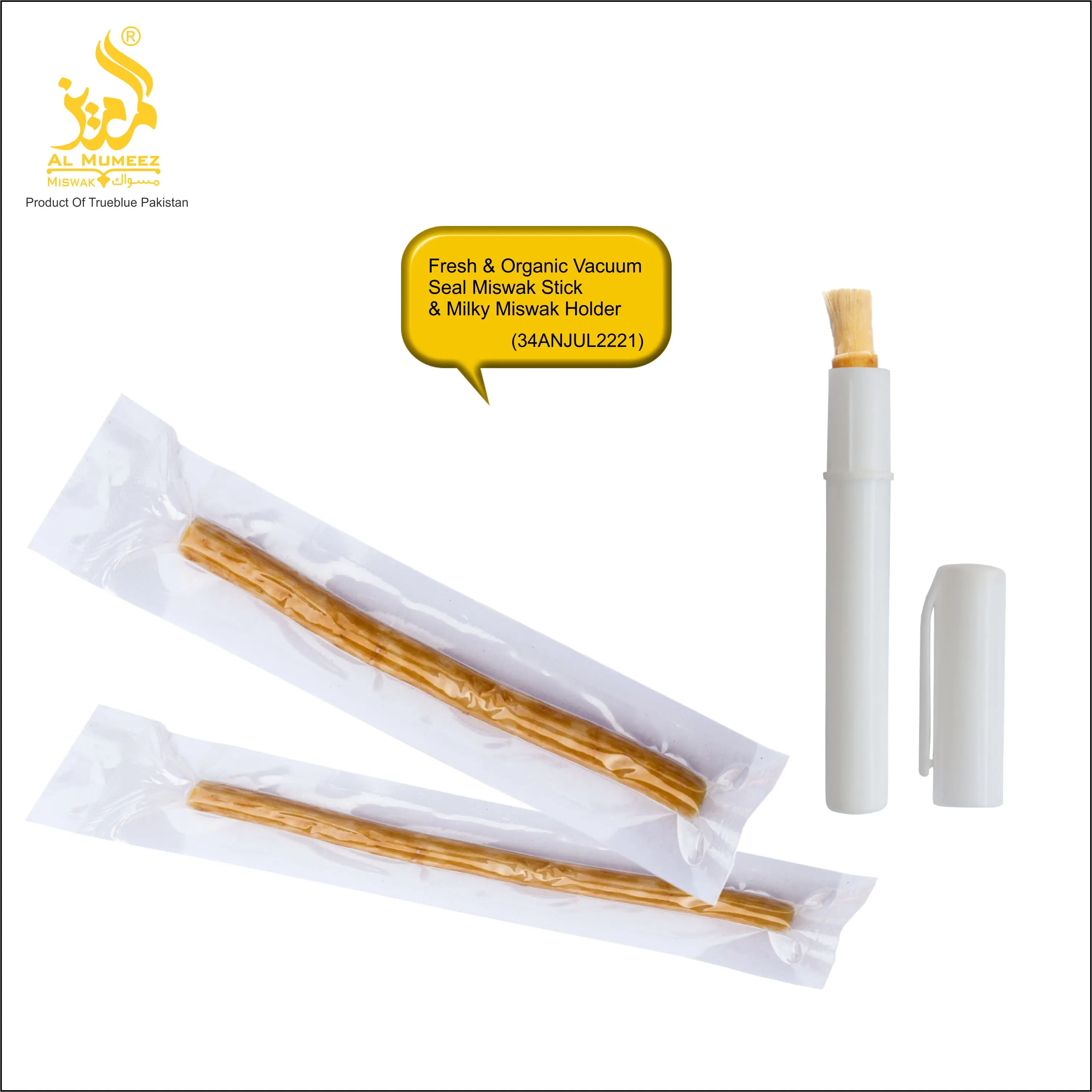 HOT SALE PLASTIC HOLDER/CASE FOR BEST QUALITY VACUUM PACKED MISWAK/SEWAK/SIWAK/NATURAL TEETH CLEANING STICK