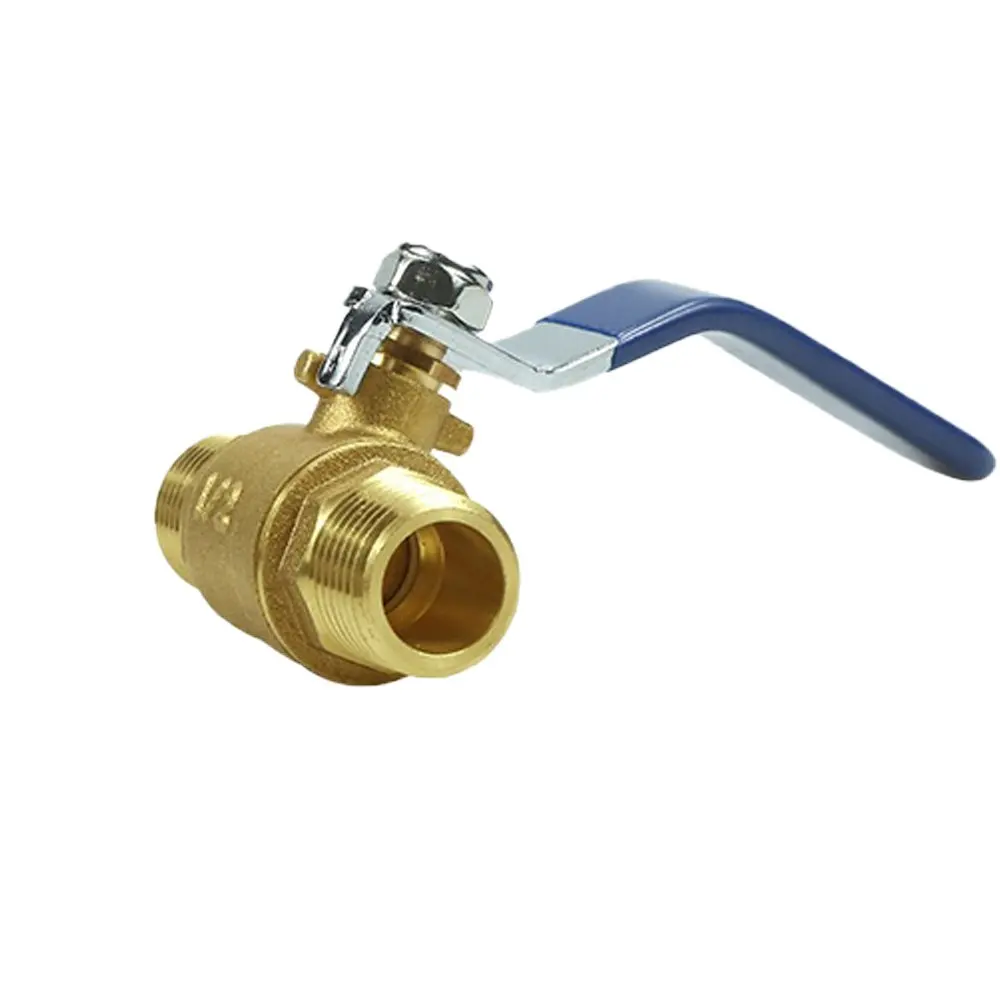 Современный дизайн латунный шаровой клапан латунный стержень полнопроходной 2 дюймов магнитный замок ручка