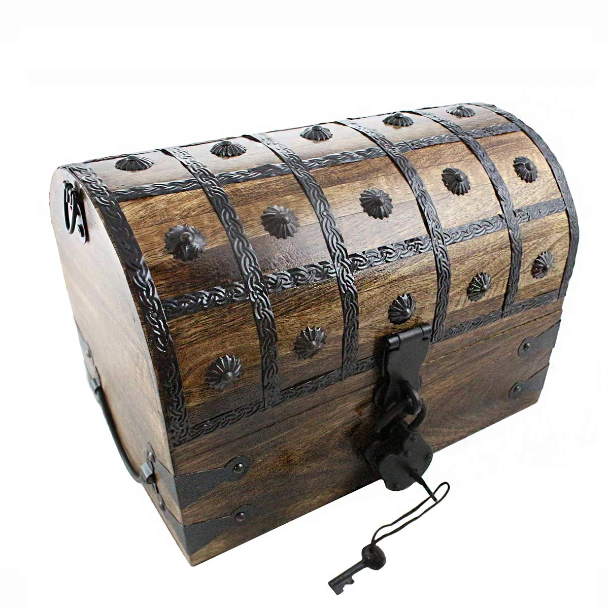 Винтажная деревянная коробка для хранения сокровищ