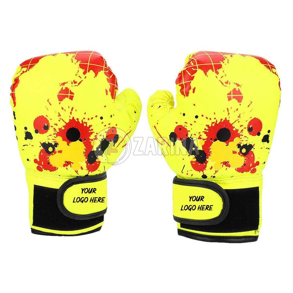 
2pcs Children Boxing Gloves Kids Training Fight Karate Muay Thai Guantes Free Fight MMA Sanda Training Adults Kids Gloves 