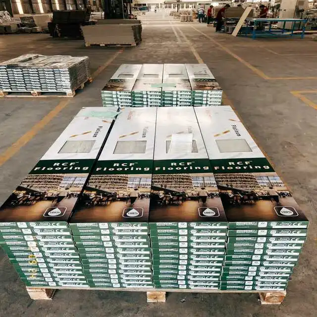 
SPC Vinyl Flooring 100% Waterproof Uniclic License Tech Eco and Health Friendly Flame Resistant Rigid Core Vinyl Plank 