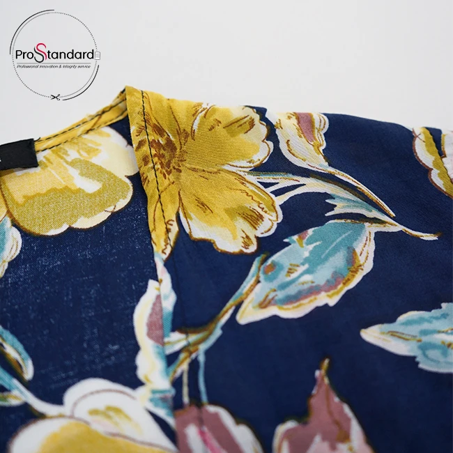 Детское длинное кимоно с тропическим цветочным принтом