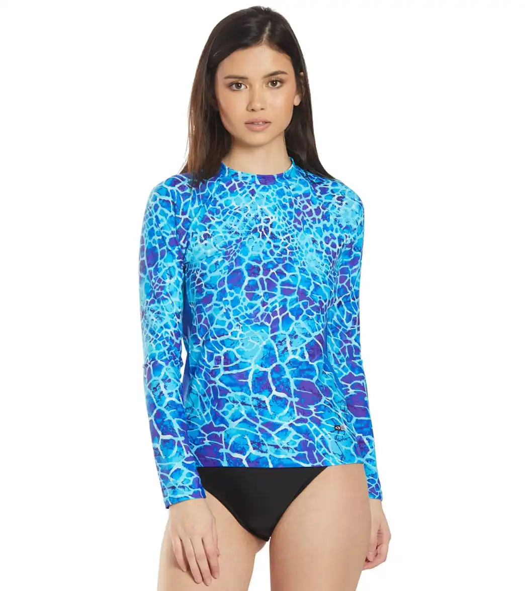 Professional Long sleeve women swimming T shirt rash guards shirt lady rashguards swimwear