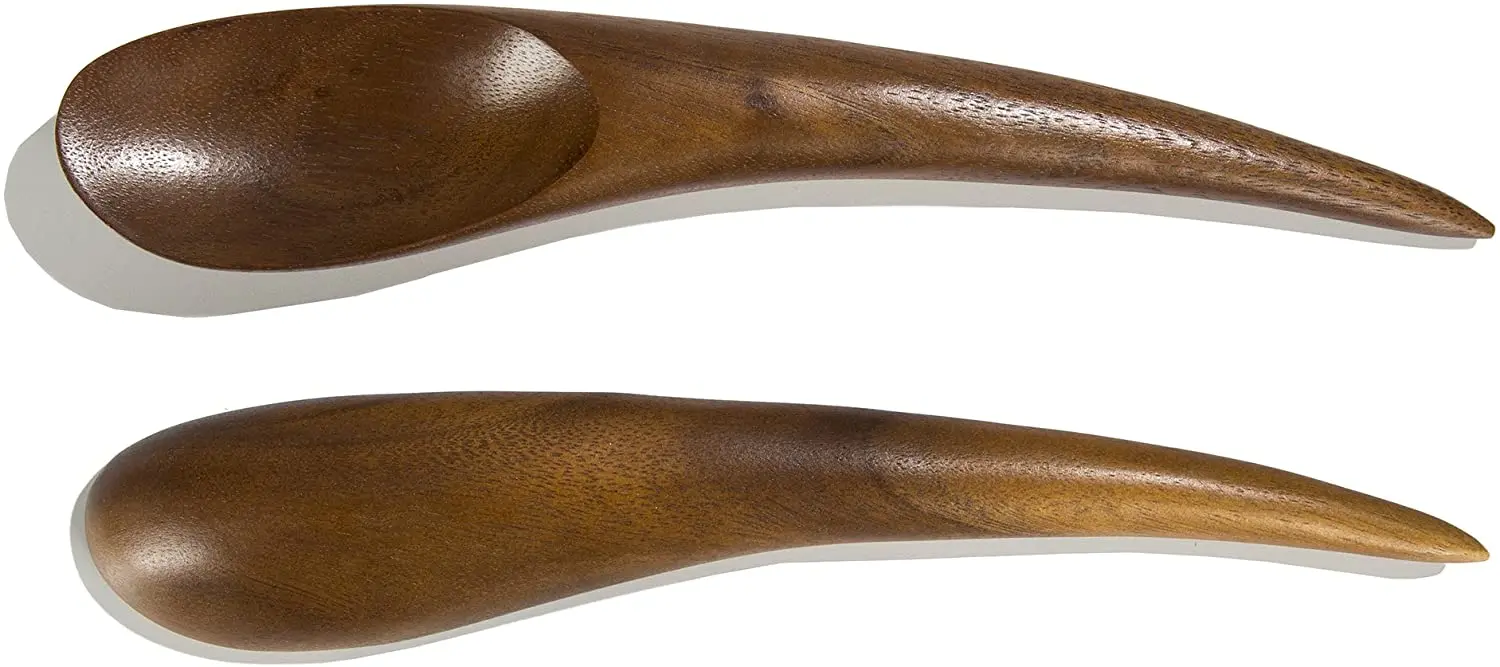 Wood Salad Server Set of 2 With Natural Finishing For Home Hotel Restaurant Wedding Event