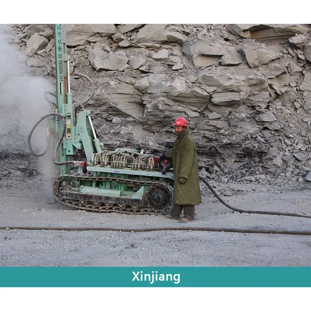 Crawler Hydraulic 30m Surface DTH Hard Rock Blasting Mine Drilling Rig