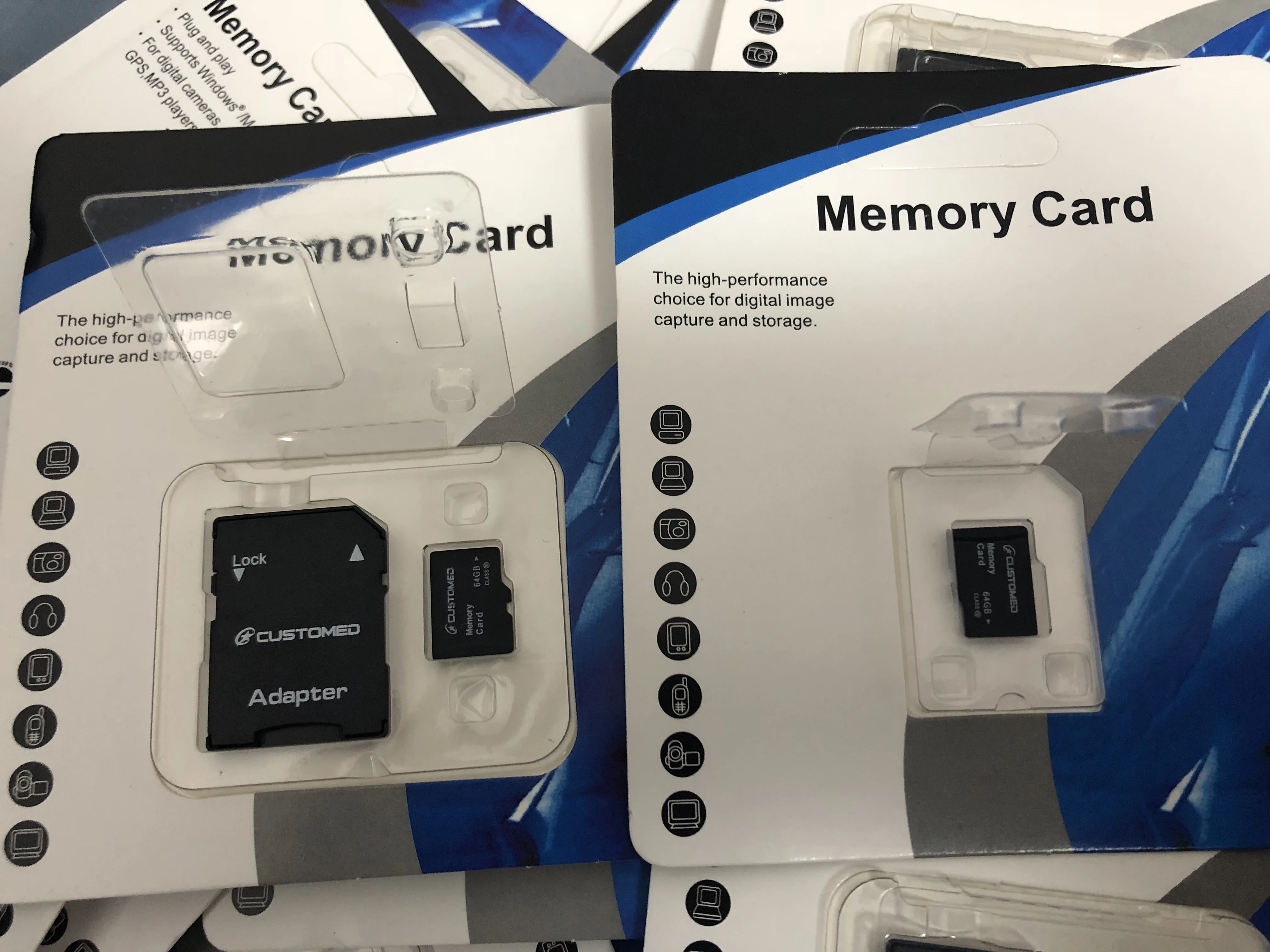 64GB 128GB 256GB 512GB 1TB SD Memory Card with Adapter Customized Logo C10 Speed 32GB 8GB 2GB 4GB 16GB Capacities Available
